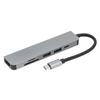 Docking Station Multifunctional 6 In 1 Aluminum Alloy USB Expansion Dock for Type C Channel