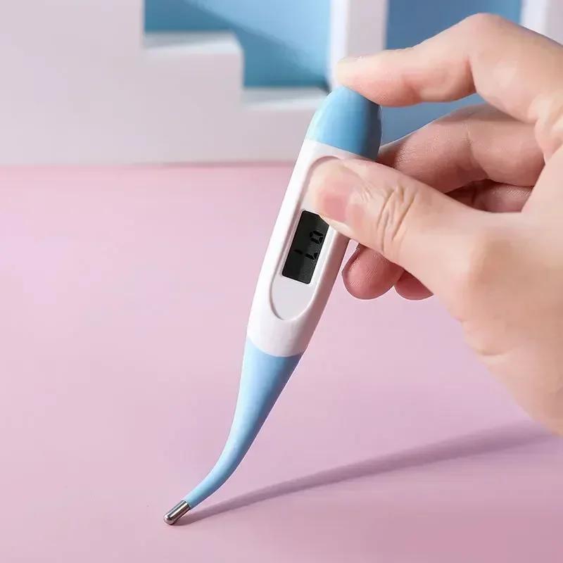 Hot Popular 1PC Dog Cat LED Electronic Thermometer, Safe Wet Dry Veterinary Thermometer Pet Temperature Measuring Tool