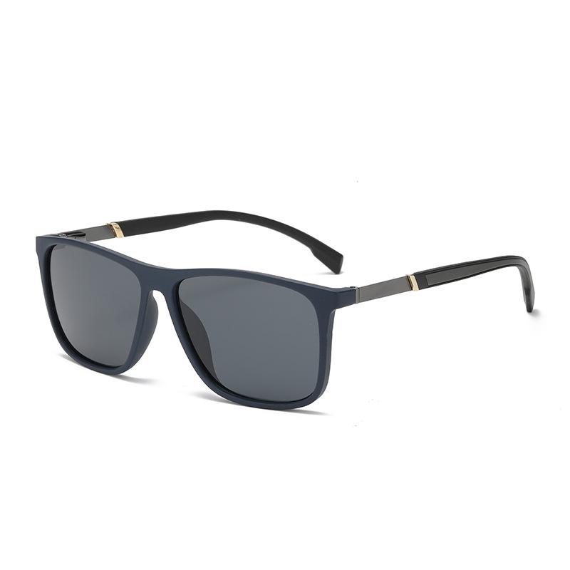 Fashion polarized sunglasses European and American box high-end sunglasses men's driving UV protection sunshade glasses large frame