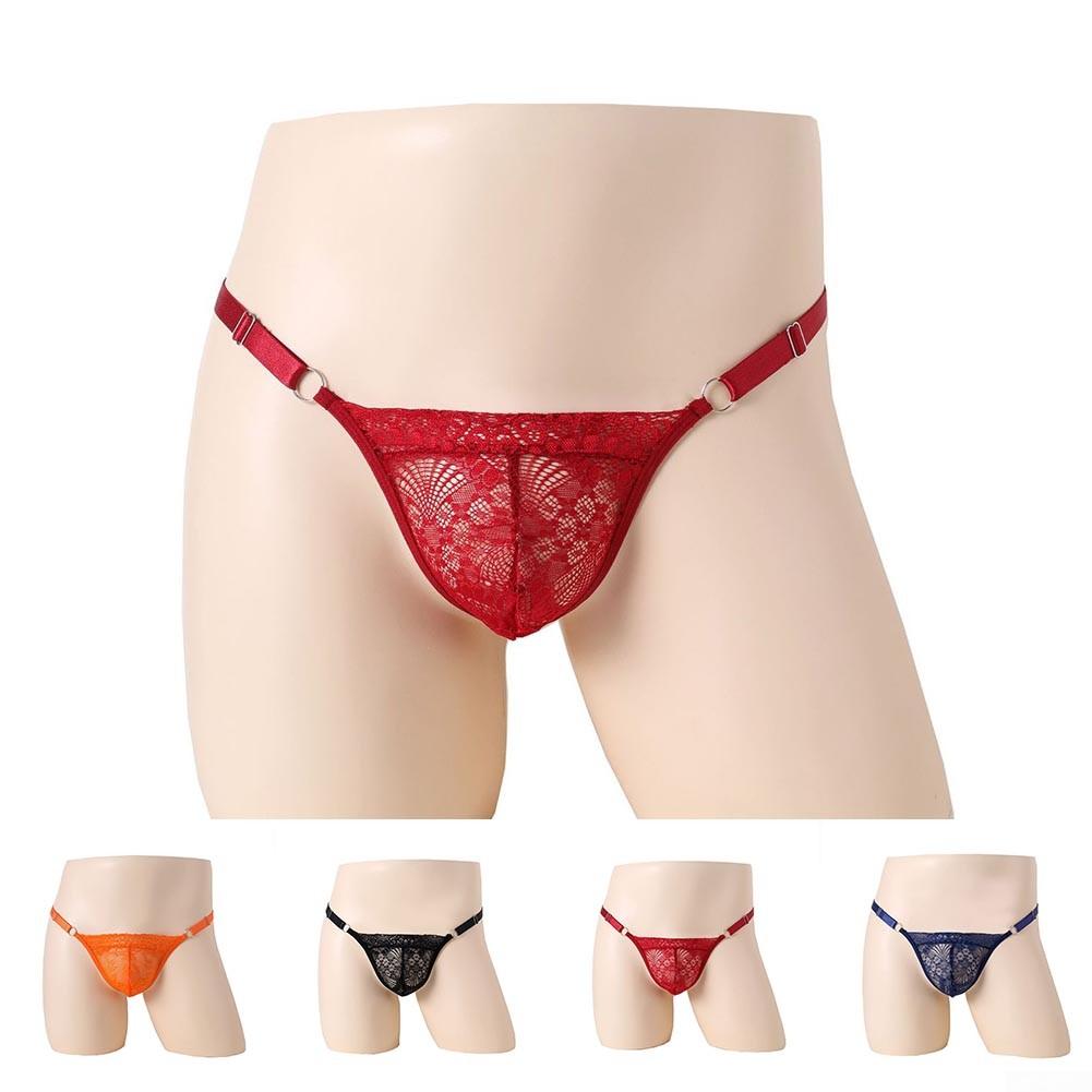 Underwear Lace Thongs Briefs Bulge Pouch G-String Low Waist