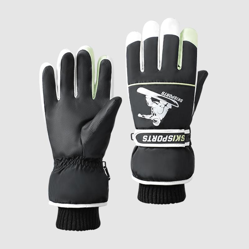 Outdoor Waterproof Touchscreen Fashion Adjustable Custom Men Sports Snowing Winter Ski Gloves