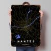 Nantes City Map Tin Plaque Poster Customized Wall Art Retro Vintage Metal Signs for Man Cave Apartment Decoration Room Wand Deko
