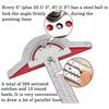 0-70° Adjustable Woodworkers Edge Rule T-Type Digital Protractor Angle Finder  Measurement Tool