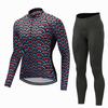 Mens Long Sleeve Cycling Jersey Shorts Set Mountain Bike Riding In