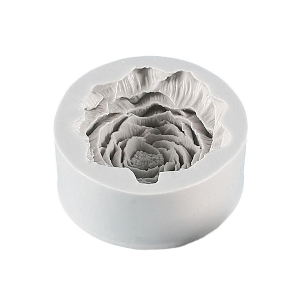 Convenient Healthy DIY Flowers Candle 3D Homemade Soap Mold Candle Mold Silicone Mould Peony Mould