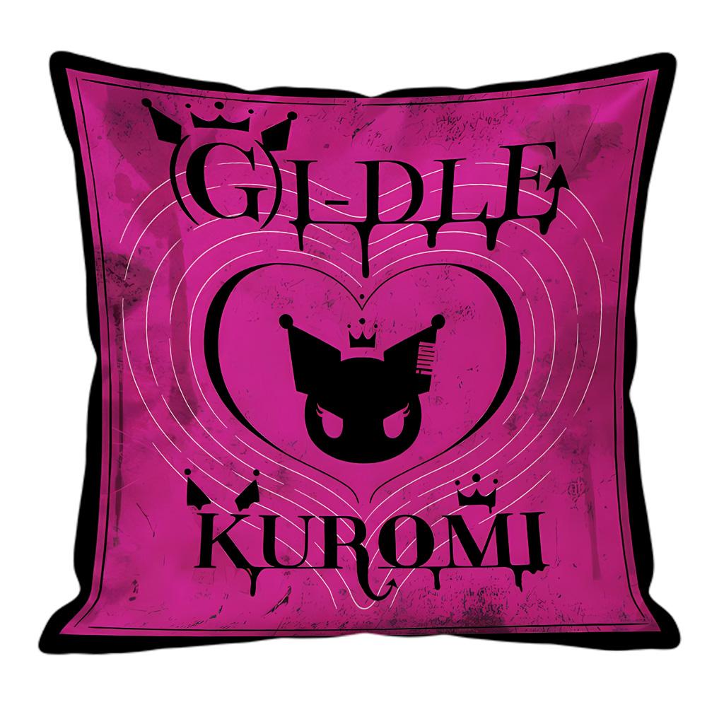 Kuromi Double Sided Print Decorative Pillowcases Cushion Covers for Sofa Bedroom Decoration for Bedroom Home Decor Items Y2K
