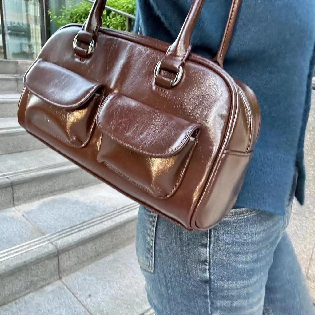 Cross-border Favorite: Yunjin Style St Bowling Shoulder Handbag