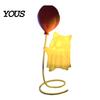 Balloon Ghost Figurine Cute with Balloon, Warm LED Night Light, Halloween Spooky Ornament Decoration for Bedroom Desk Table Centerpiece Cozy