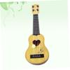 SEWACC Ukulele Plastic Mini Ukulele Mini Guitar for Children Acoustic Guitar 4 String Guitar Beginner Guitar Children Musical Instrument Play Easy To