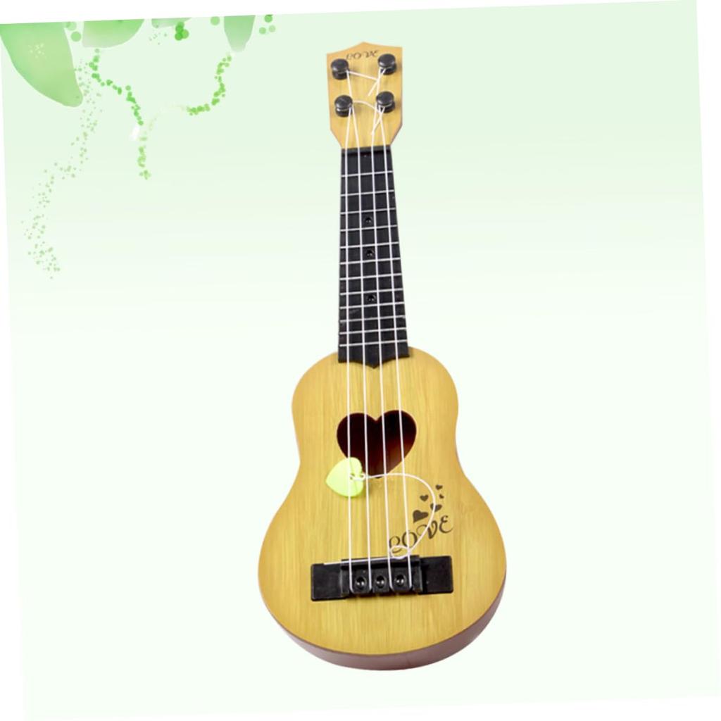 SEWACC Ukulele Plastic Mini Ukulele Mini Guitar for Children Acoustic Guitar 4 String Guitar Beginner Guitar Children Musical Instrument Play Easy To