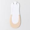 Women Thin Strap Low Cut Invisible Socks Breathable Sweat Absorbing Non Slip Socks Same Color Five Pairs Set for Daily Wear