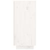 Vidaxl Cabinet, White, 111X34X75 Cm, Solid Pine Wood
