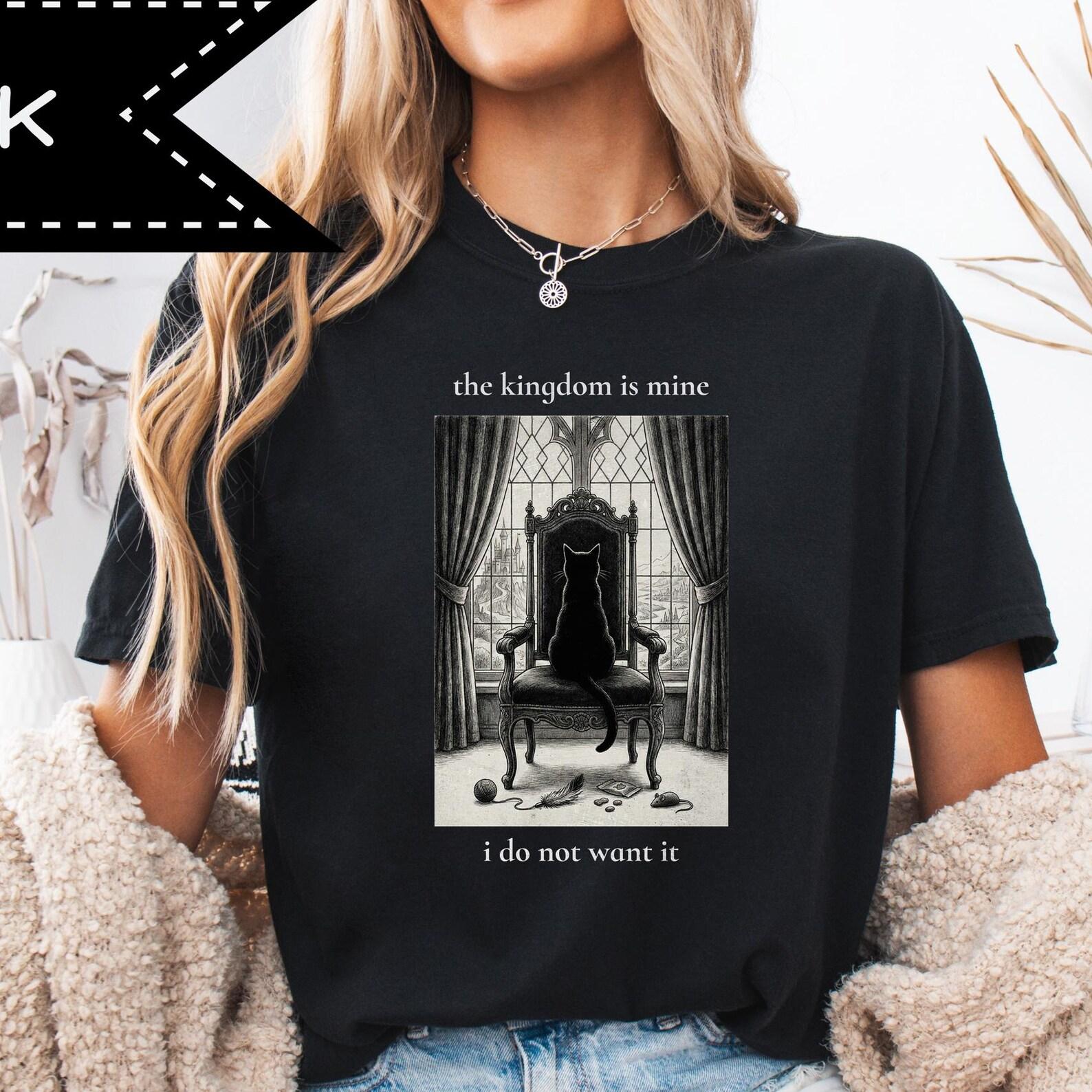 Sad Kitten Goth Shirt, Unhinged Cat Anime Style Tee, Stoicism Gift 3XL