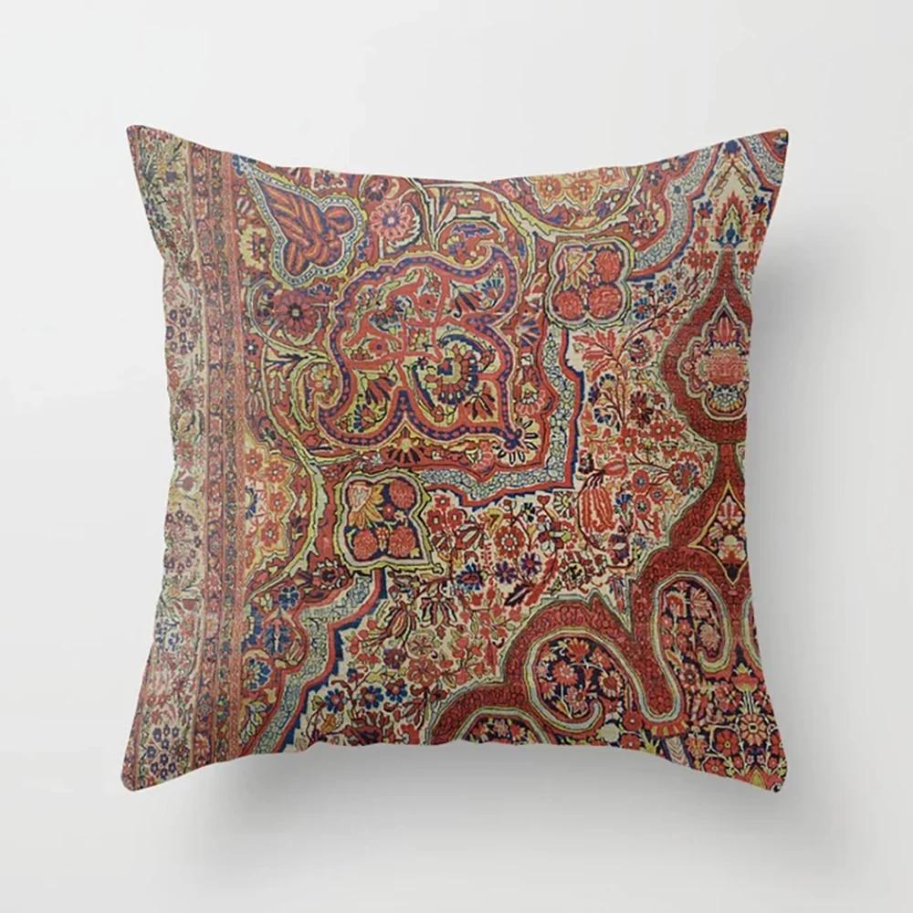 Home Decor Pillowcase Boho Psychedelic Texture Polyester Print  for Bedroom Living Room 45x45cm Funda De Almohada