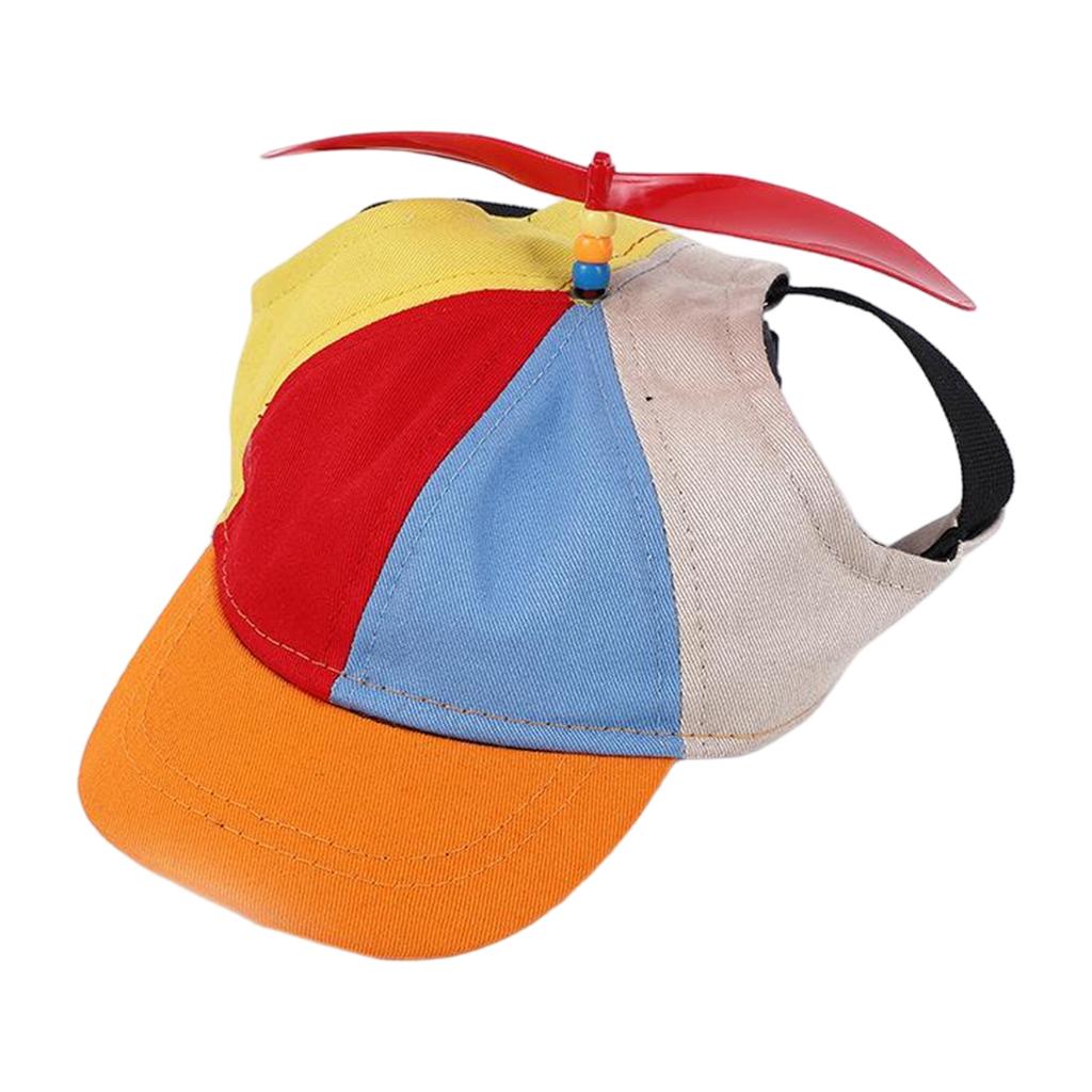 Gorra de Béisbol Ajustable para Perros con Hélice Superior, Sombrero de Tela Ligera y Transpirable para Perros Pequeños y Medianos, Ropa para Exteriores