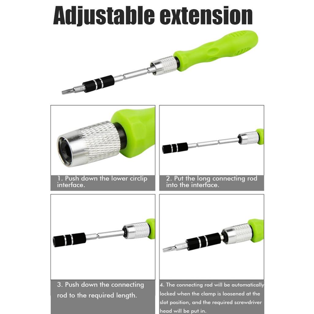 32 in 1 Kleiner Schraubendrehersatz Elektronik Reparaturwerkzeugsatz Mini Magnetischer Schraubendrehersatz für Telefon