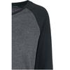 T-shirt manches longues anthracite/noir - URBAN CLASSICS - Ladies Contrast Raglan Longsleeve