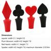 Creative Hat Shape Poker Shape Wine Silicone Wine Stopper Vacuum Sealed Reusable  Storage Cap Champagne Kitchen Bar Tool