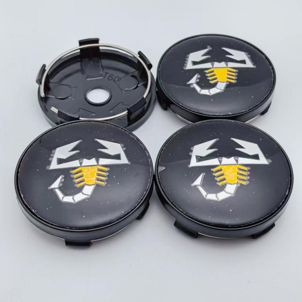 4pcs Scorpion Logo Emblem Badge Car Wheel Center Caps 60MM 56MM Car Wheels Hub Cap Rim Hubcaps Cover Replace Styling Accessories