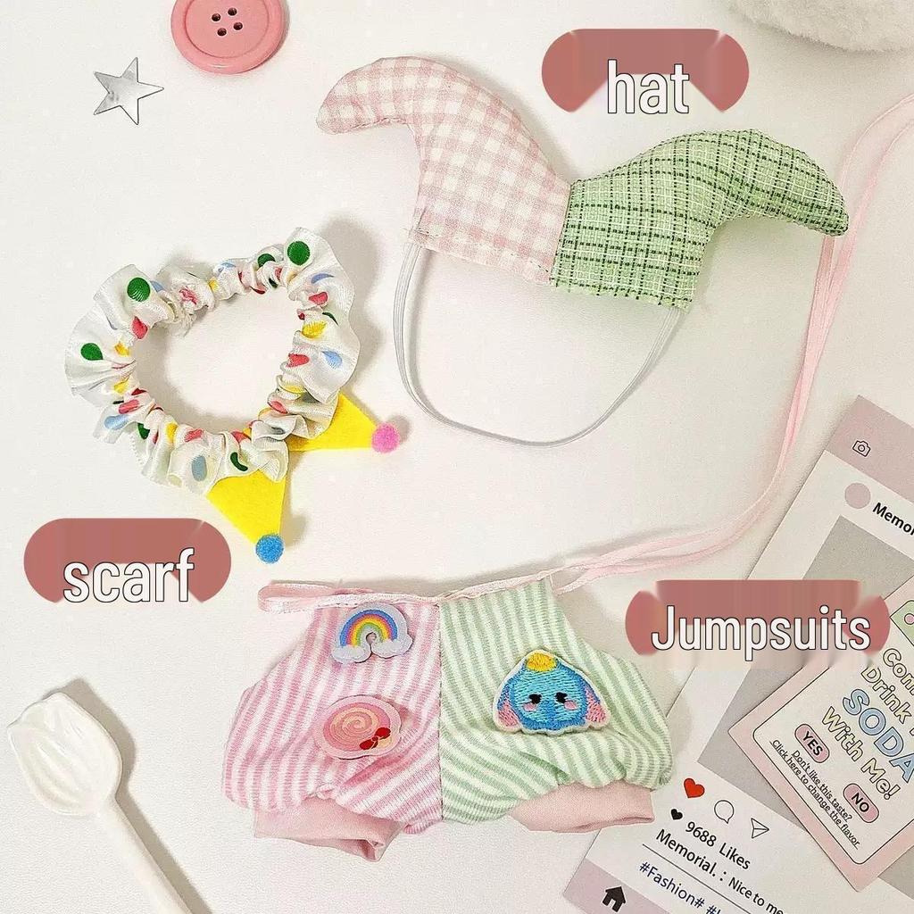 17cm Labubu Doll Clothing Set for 3.0 and First/Second Generation Sitting Party Blind Box Skirt