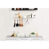 Bestco Stainless Steel Under-Cabinet Kitchen Rack, 1 Tier, Extendable Shelf, Warm Gray, NY-1005