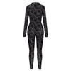 Halloween costume human skeleton digital print tights jumpsuit women's jumpsuit