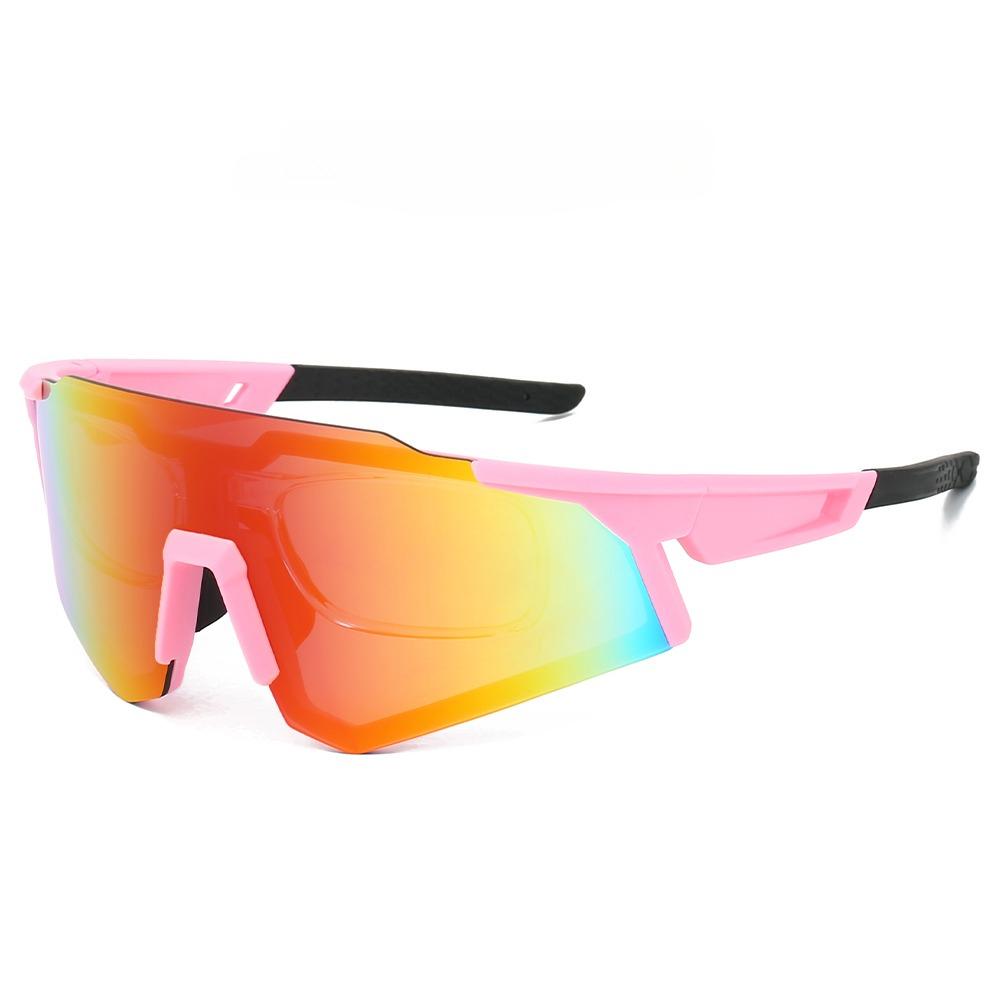 Rimless Sports Goggle Men Fashion Mirror Protective Sunglasses for Cycling Women  New Trendy Anti-UV Outdoor Shades