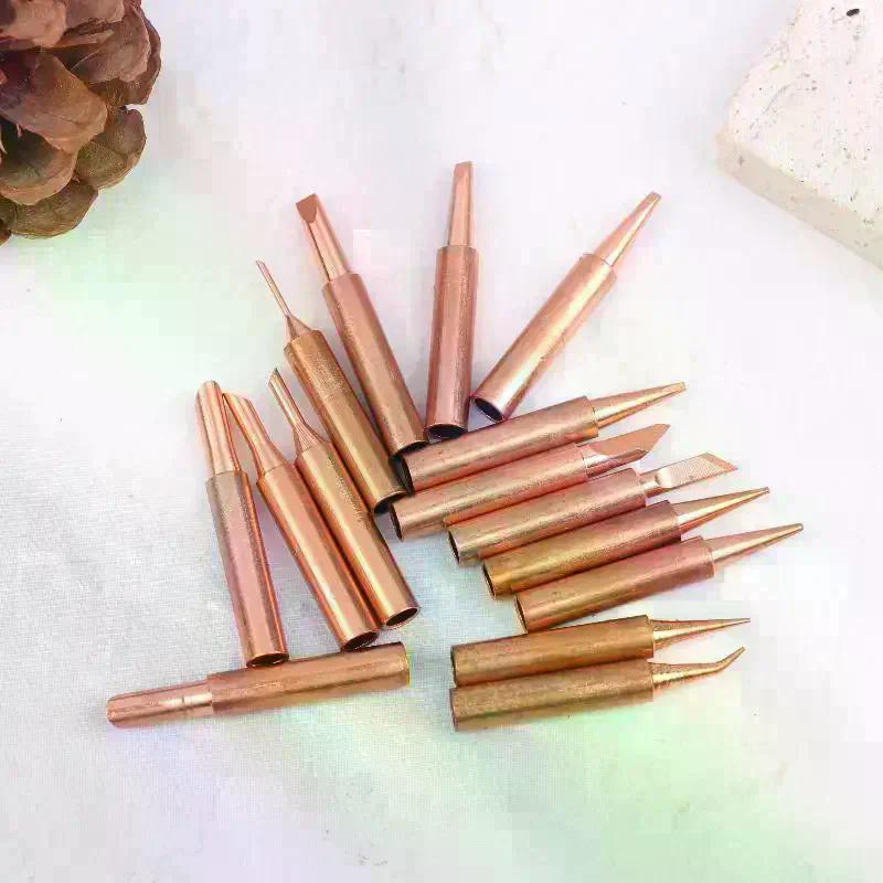 900 Pure Copper Soldering Iron Tip Soldering Iron Tip Pure Copper Non-magnetic Soldering Horn Electric Soldering Iron Tip