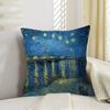 V-Van Gogh Pillowcase toon Gift Cushion Cover Bedroom Home Sofa Chair Seat Decor pillow case