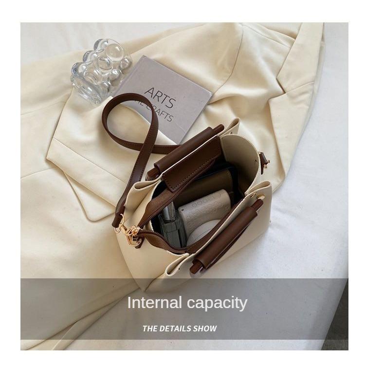 Women's Handbag Senior Texture Package Fashion Versatile Crossbody Bag Niche Time Handheld Bucket Bag