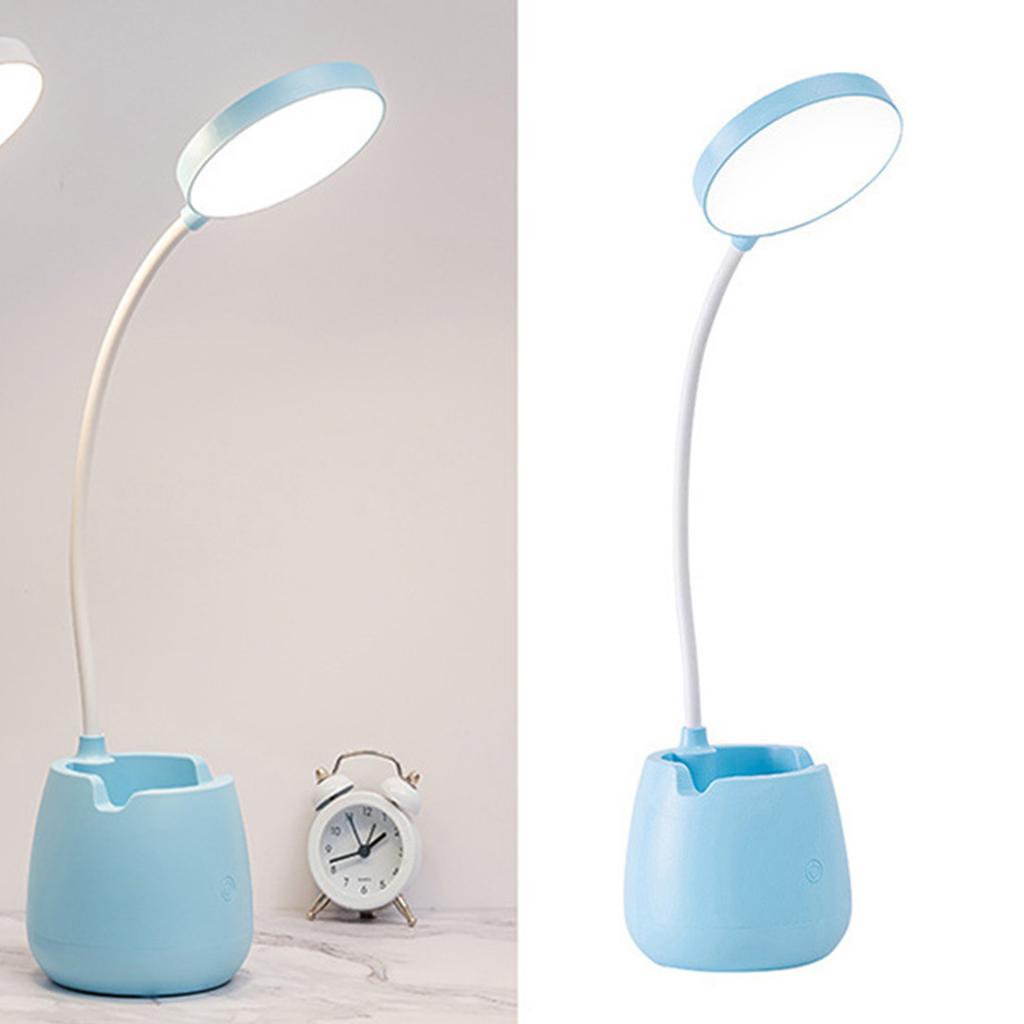 LED Desk Lamp High Brightness Eye ive USB Rechargeable Bedside Lamp Phone Holder for Bedroom