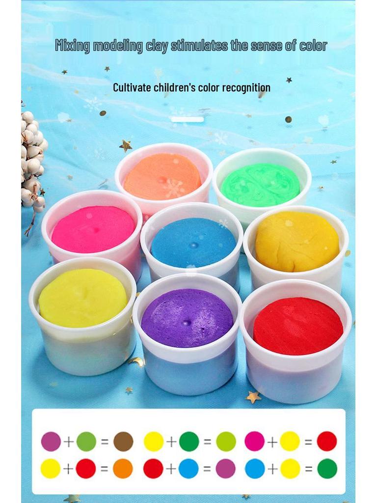 Aisha Deluxe Ice Cream Playdough Set: Wheat Dough Modeling Clay for DIY Kindergarten Molding.