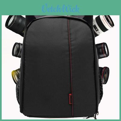 Photography Backpack With Anti Splashing Water Nylon Material For Dslr Cameras And Travel Use