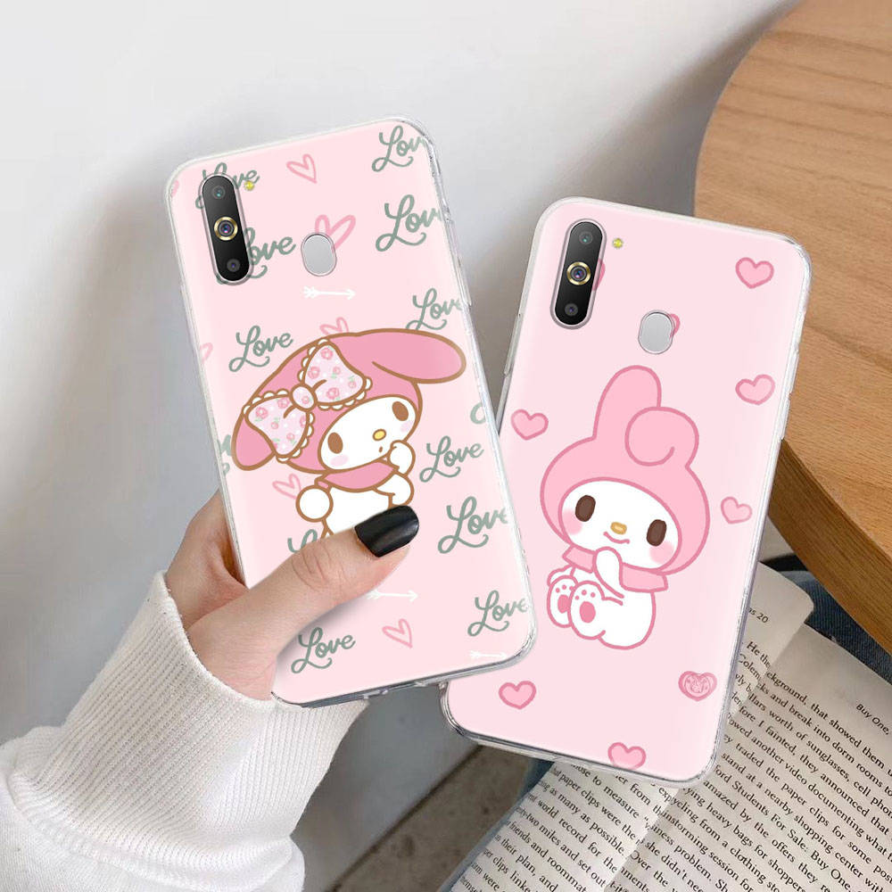 Transparent Case for Samsung A04 A14 A23 M33 M53 Realme 10 9 C35 C55 VIVO X80 Infinix Hot 30 Note 11 Tecno Spark 8P Pro L-2 My Melody