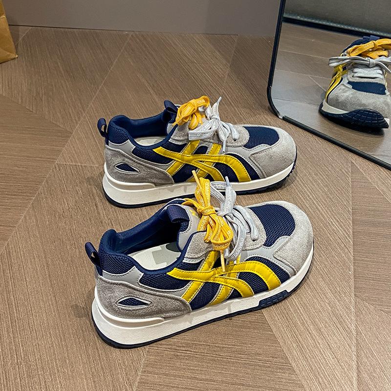 Innere Höhenerhöhung 8cm Deutsche Trainingsschuhe für Damen 2025~ Herbst neu klein atmungsaktiv weiche Sohle Sport und Freizeit Forrest Gump Schuhe Tide