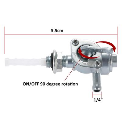 Fuel On Off Valve Switch Petcock 2 3KW for 1 4 Hose Tap Generator Engine Fuel Tank