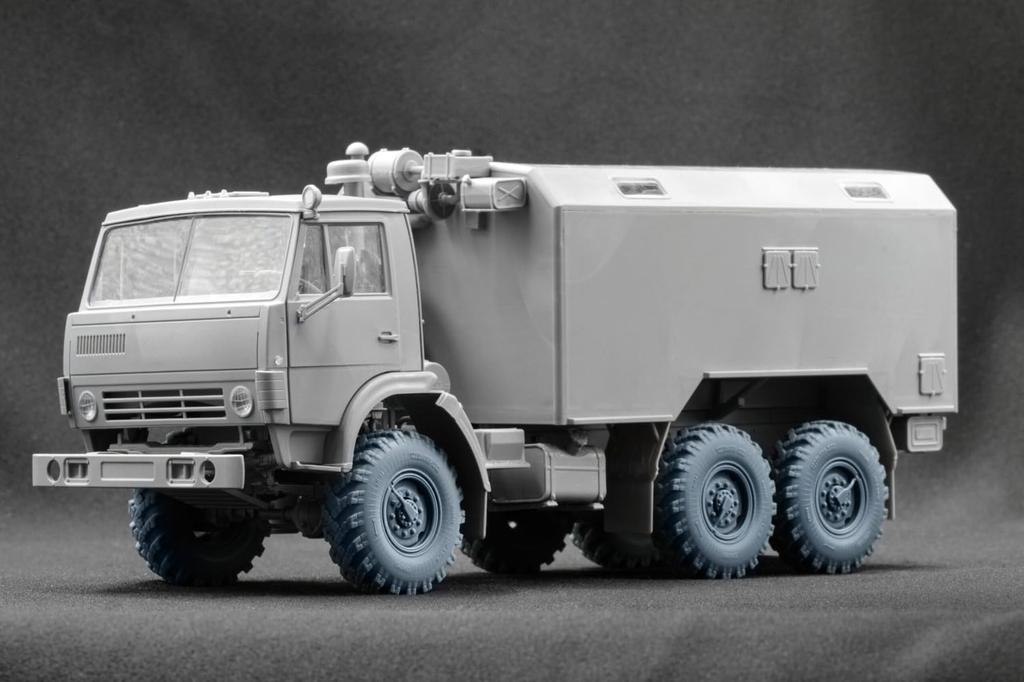 LKW-Radsatz Kunststoffmodellbauteile SCXWM35008 Scale-X 1/35 KAMAZ-4310 (7 Stück) (für ICM) (Militärfahrzeug)