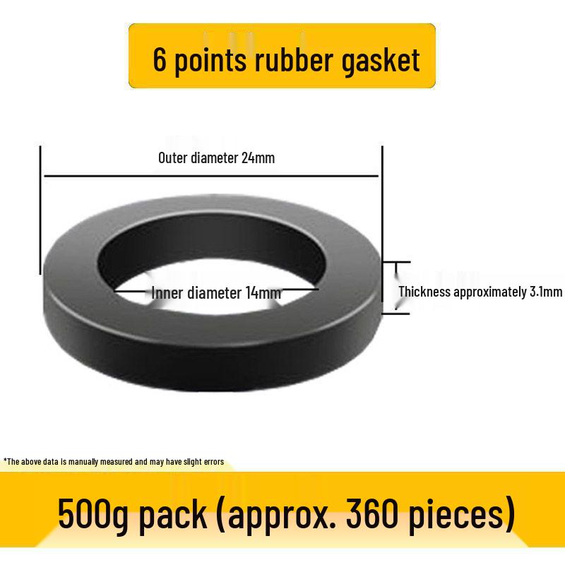 Quick-Fit Silicone Gasket & Waterproof Ring Set: Rubber Gasket, Sealing Ring, Corrugated Pipe, Water Inlet Hose, Quarter Gas Pipe