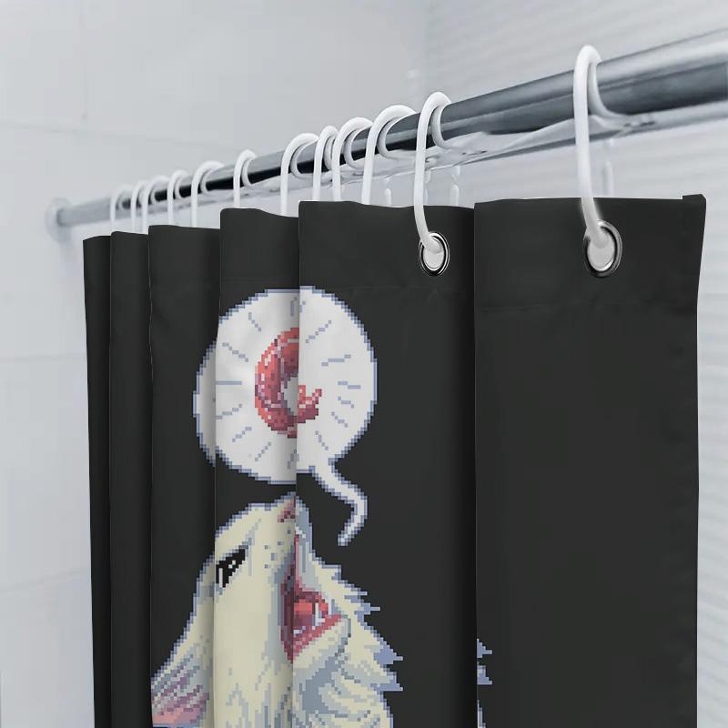 Wolf Shower Curtain Forest Animals Nature Bathroom Decor Woodland Wildlife Tapestry Vintage Home Decor Artistic Shower Curtain S