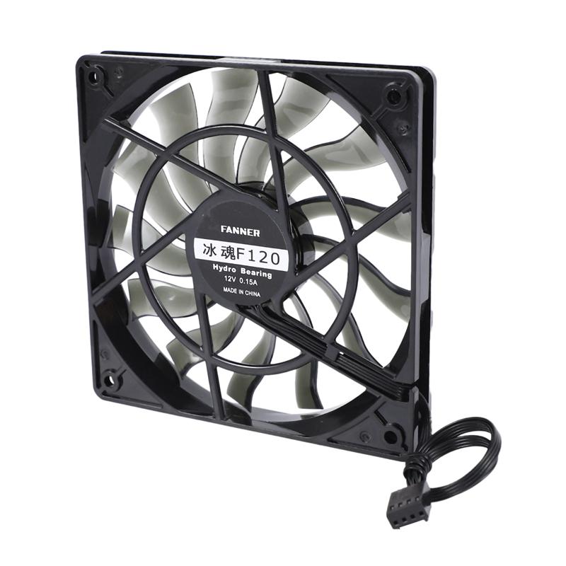 

Thin 12mm Thickness 120X120X12mm 12V Desktop Computer Host Quiet Fan with Speed 12CM Chassis Cooling Fan чорний