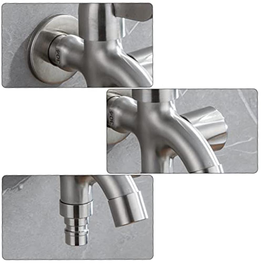 Home Improvement Easy Install Sink Dual Outlet Faucet Dual Outlet Faucet Drain 14*12*2cm Compatible With Sinks