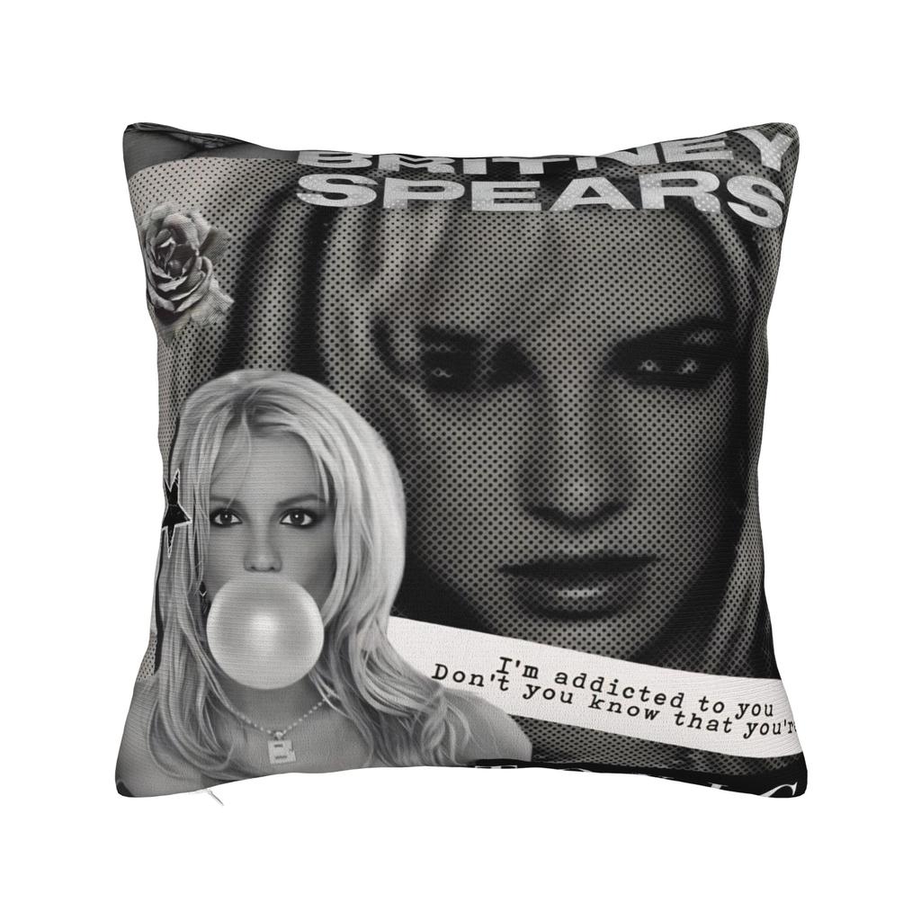 Decorative Pillow Covers Singer Britney Spears Product Seat  Throw Pillow Case Cover Square Style MultiSize