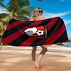 Asciugamano da Spiaggia in Microfibra Stampato con Stemma AFC, Morbido e Assorbente, Asciugatura Rapida, Ideale per Viaggi Estivi, Essenziale per la Spiaggia, Piscina