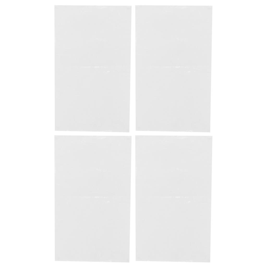 4 Sets Warning Stickers Indoor Outdoor Wall Window Glass Slogans English Signs 60x36.5cm