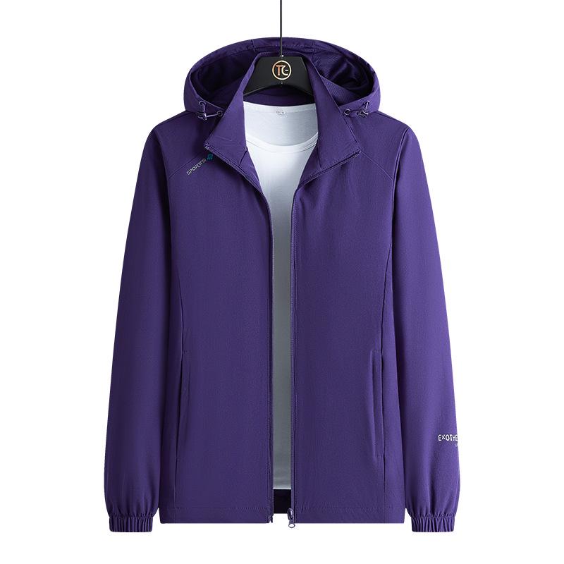 

Осенне-весенняя нейлоновая стрейч ветровка для пары: Мужская и женская водонепроницаемая спортивная куртка L