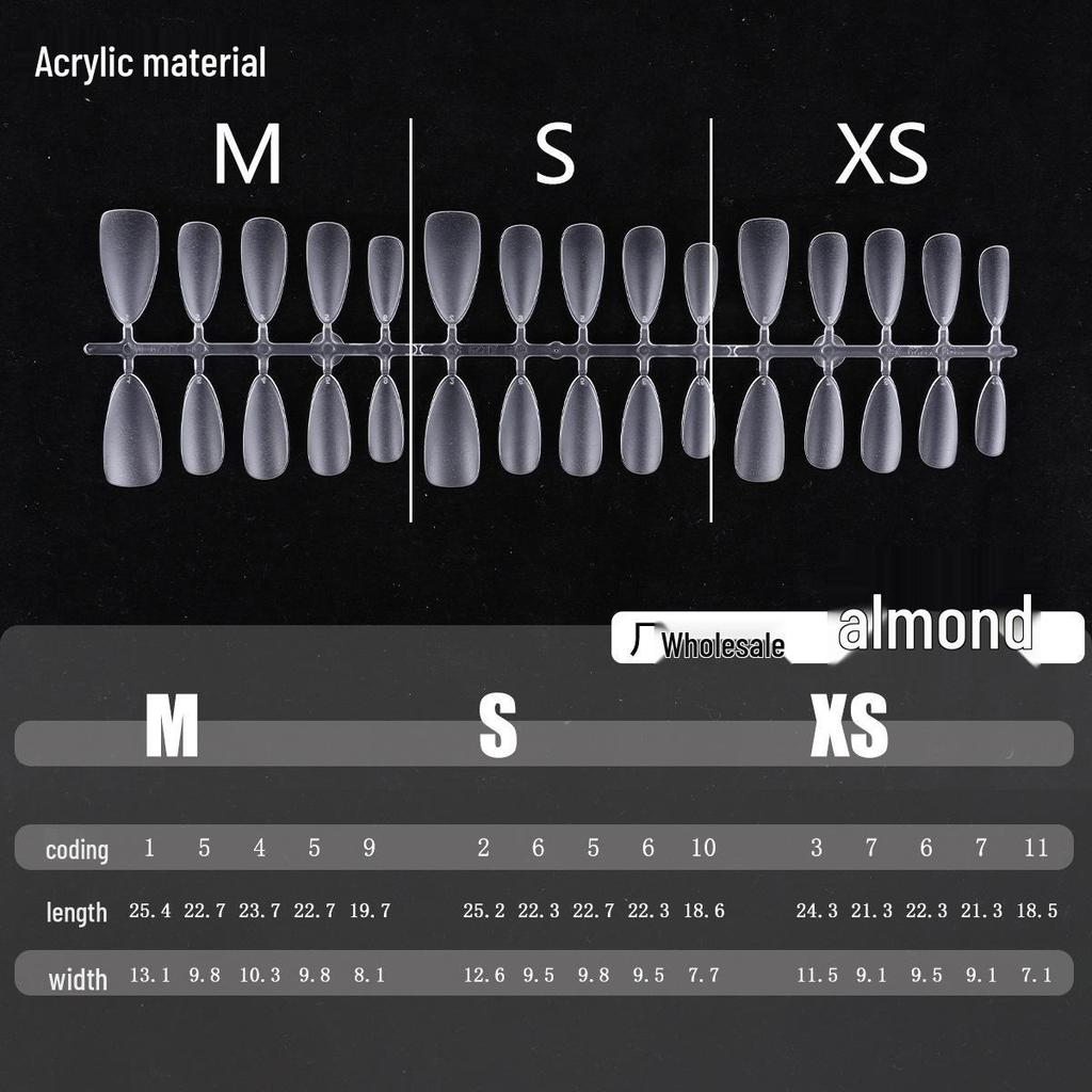 Clear Nail Tips - Almond, Oval, Stiletto, Round Shapes - European & American Popular Series