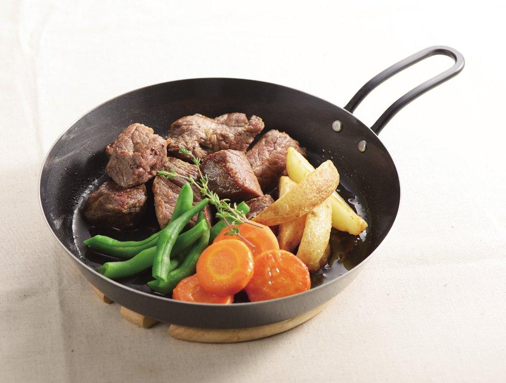 Pearl Metal 20cm Grill Pan with IH Rakuking Japanese-made Single-Handle Recipe, Compatible, Iron, HB-373