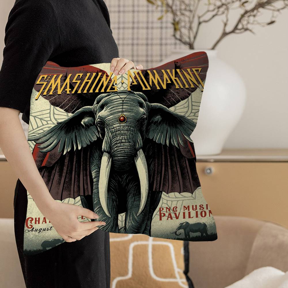 The Smashing Pumpkins band Maple Design Cushion Cover Happy Autumn Harvest decor Holiday Decorati Pillow Cover