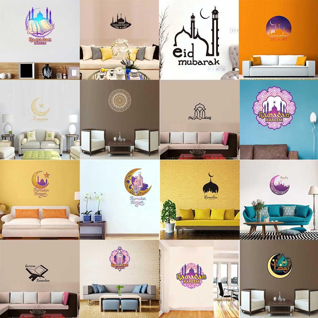 

Виниловые наклейки на стены, наклейки для домашнего декора, спальни, Рамадан, Рамадан Карим, Ислам