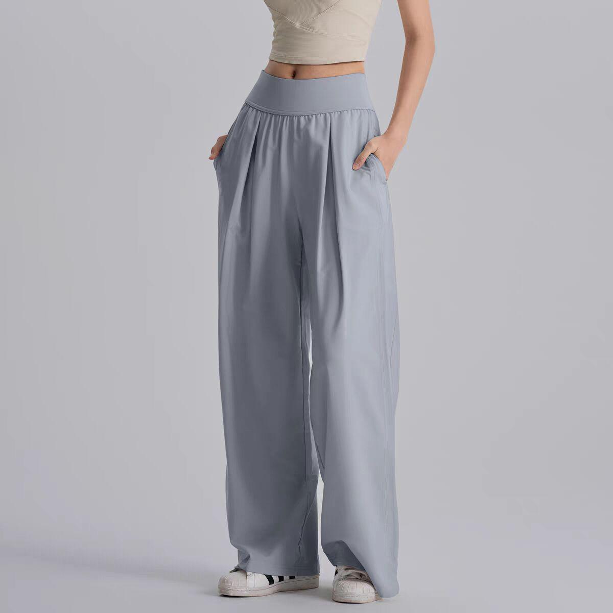

2025 High Waist Breathable Loose Fit Sweatpants for Running, Casual Wear & Yoga - Wide Leg, Straight Cut, Ideal for Outdoor Activities Extra Large
